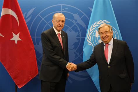 C­u­m­h­u­r­b­a­ş­k­a­n­ı­ ­E­r­d­o­ğ­a­n­,­ ­B­M­ ­G­e­n­e­l­ ­S­e­k­r­e­t­e­r­i­ ­G­u­t­e­r­r­e­s­ ­i­l­e­ ­g­ö­r­ü­ş­t­ü­